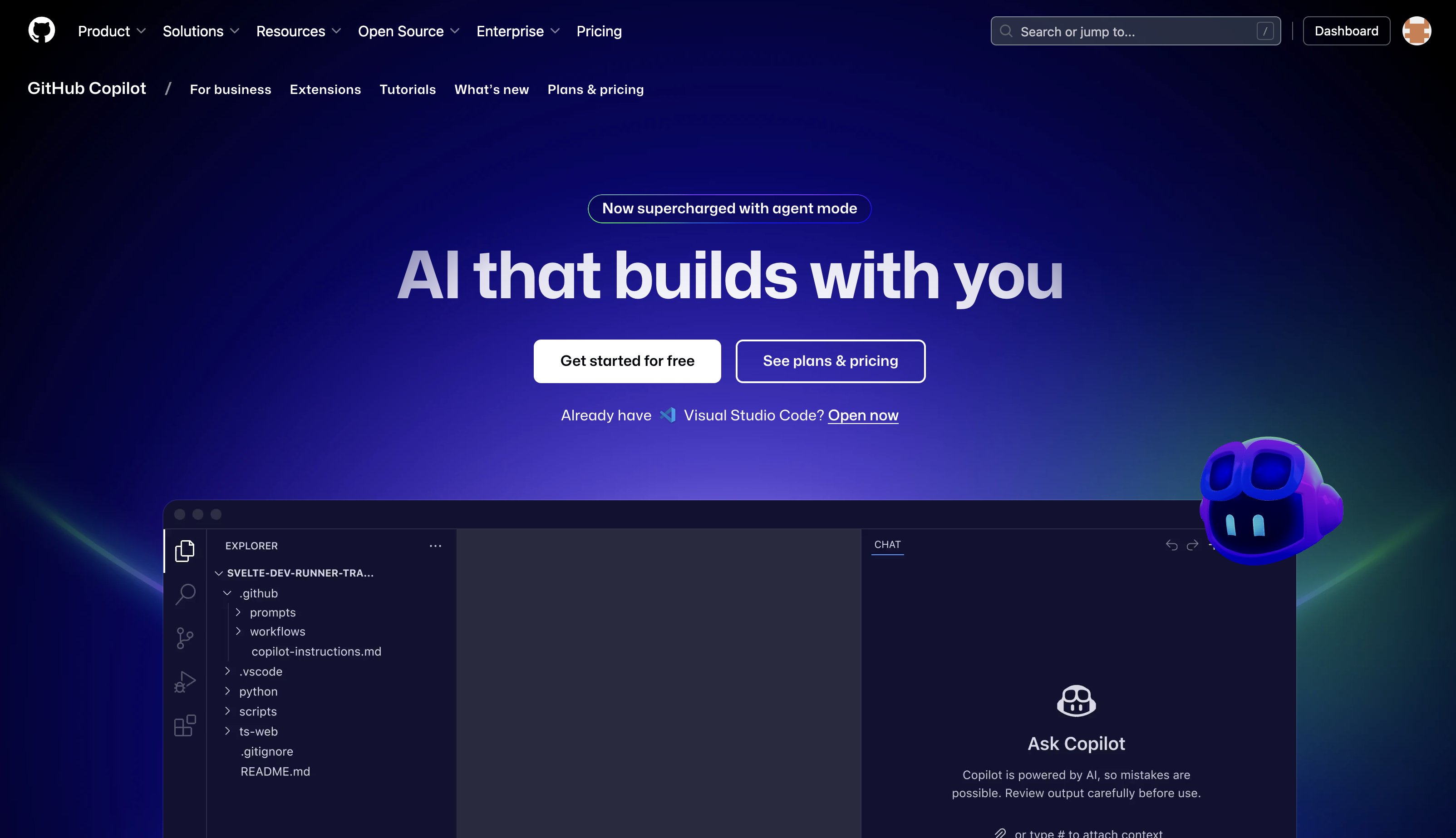 GitHub Copilot Screenshot